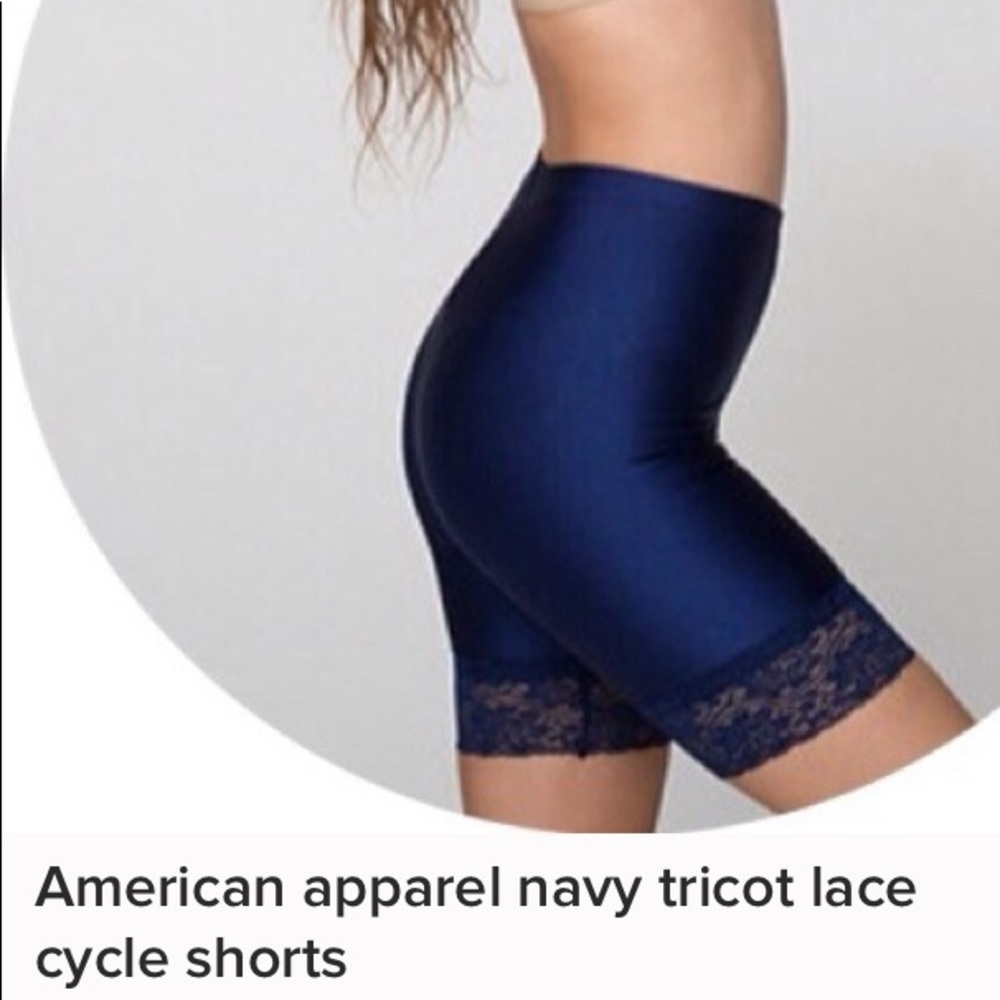 📣ISO📣American Apparel Nylon Lace Cycle Shorts